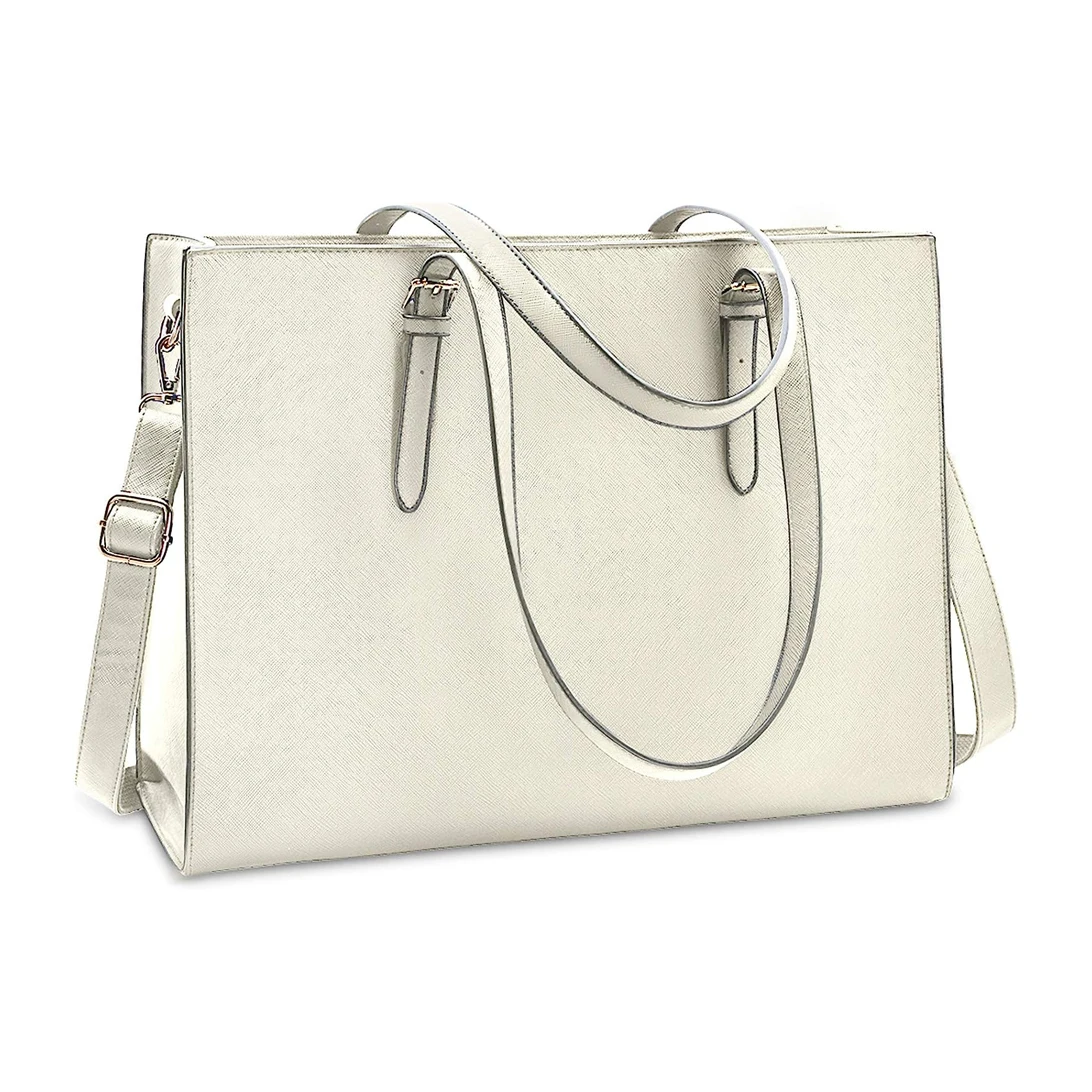 Ladies Handbags Laptop Work Shoulder Tote Computer Bags Pu Leather Women Briefcase Laptop Bags