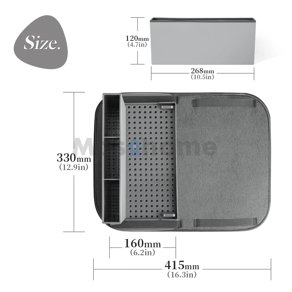 Masthome newly multifunctional microfiber Dish Drying Rack Mat foldable Kitchen Dish rack Mat