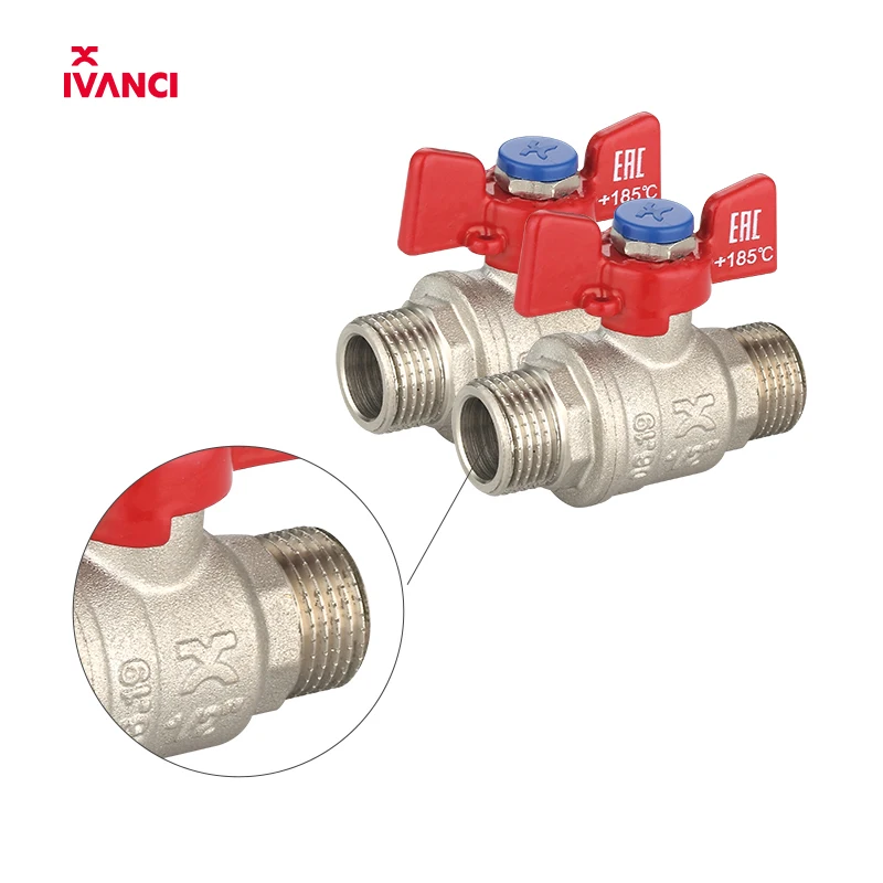 IVANCI IVC.100219 CW617n MxM Thread Superior Material  Brass Ball Valve For water supply