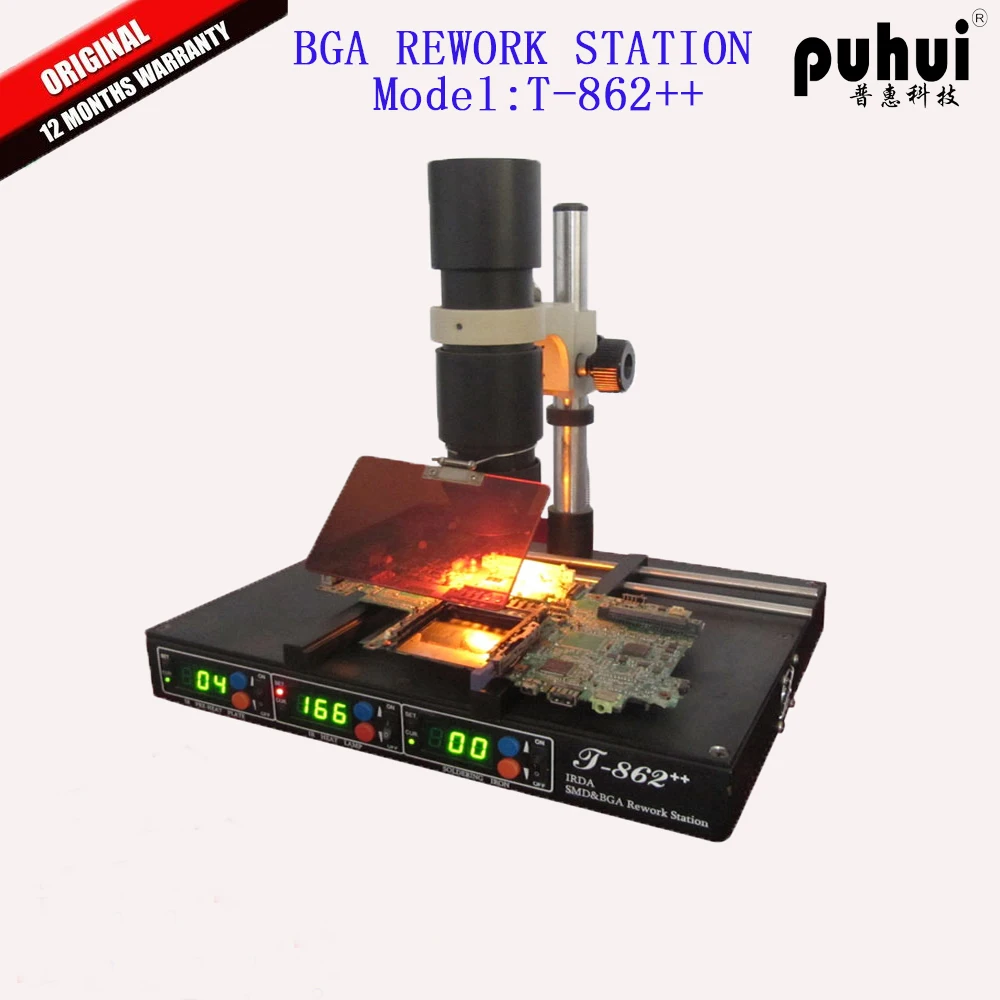 PuHui  accurate controlled bga rework station soldering stations  bga station  T862++