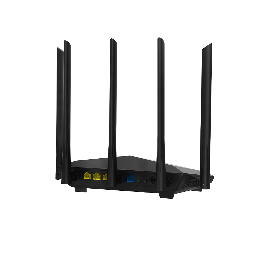 Tenda Ac7 Ac1200 Router Dual-band Wireless Network Extender Wifi Router With High Gain 5 Antennas
