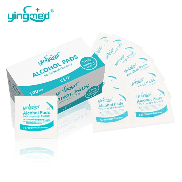 Sterile Non Woven Medical 70% isopropyl Alcohol Swab Alcohol Prep Pads For Phone