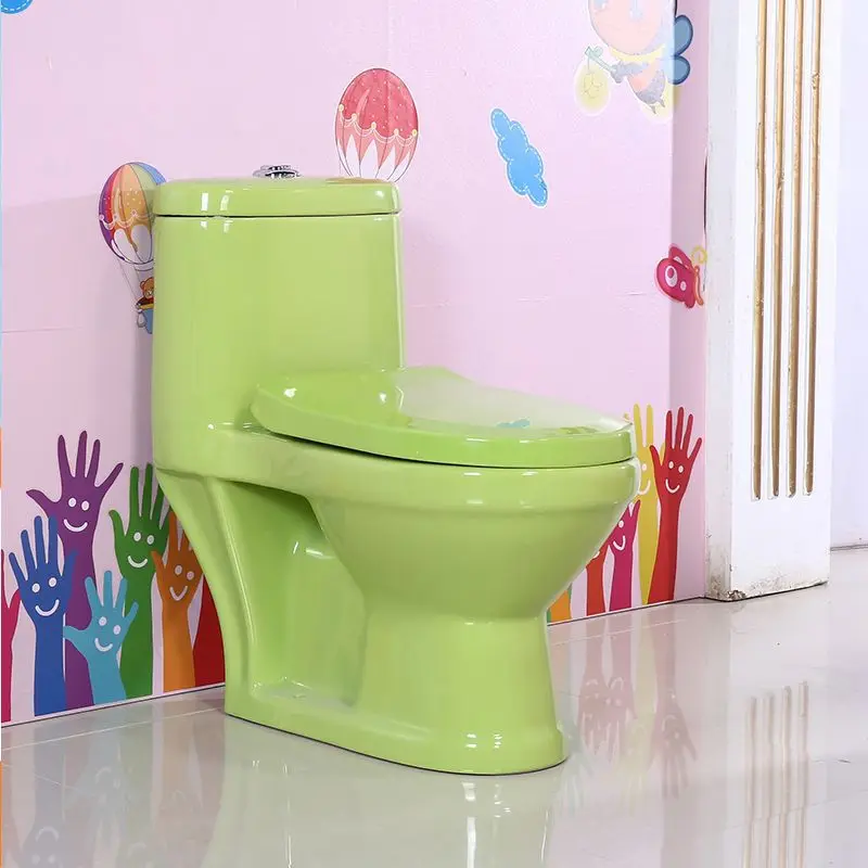 2019 Hot Sale Red Pink Yellow Blue Green Orange Colored Small Mini Children Size Toilet for Kindergarten Kids WC