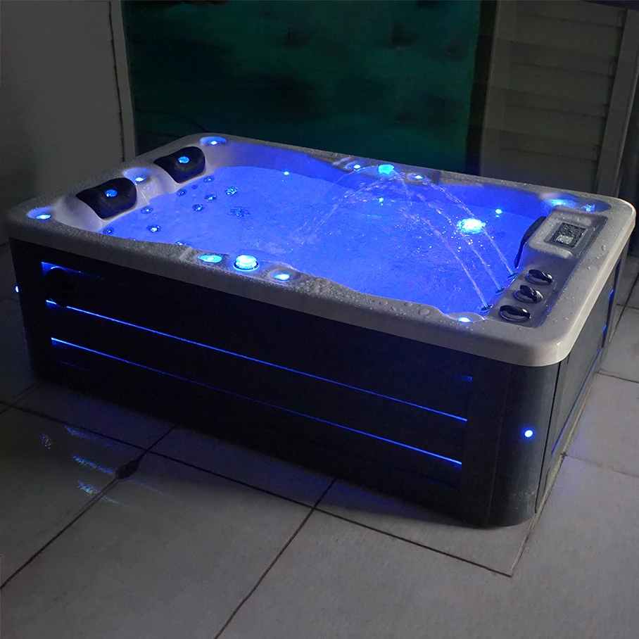 New Design Acrylic Massage Spa Outdoor 2 Person Hot Tub Indoor whirlpool Bathtub
