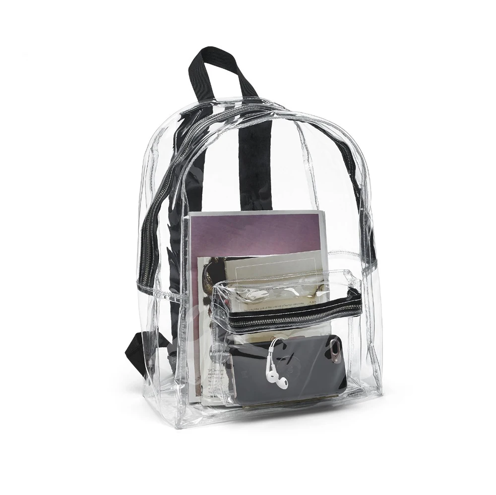 Custom Clear Mini Backpack Transparent pvc bag Backpack, Fashion clear School Backpack