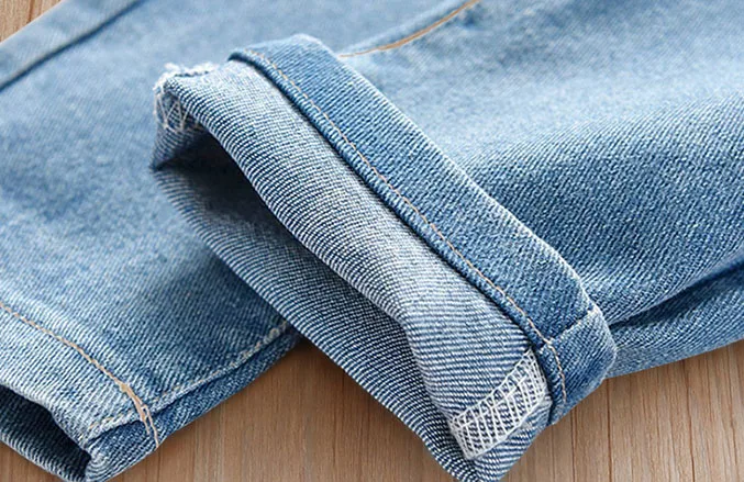 
2021 New Arrival Chic Design Wholesale Custom Cartoon Jeans Kids Jeans Pants For Girl 