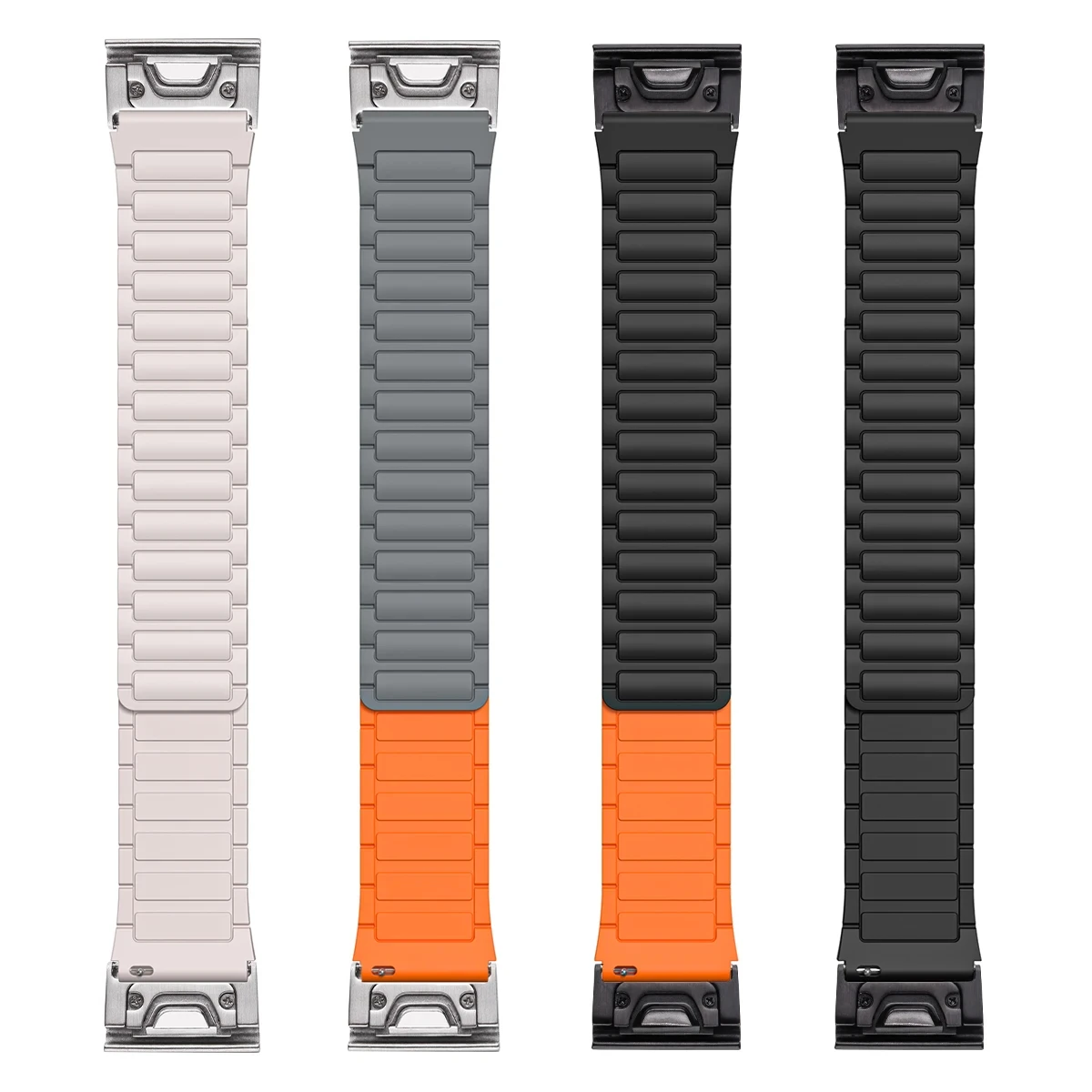 Силиконовый магнитный ремешок для Garmin Fenix 7x7 Pro 6x 5X 965 955