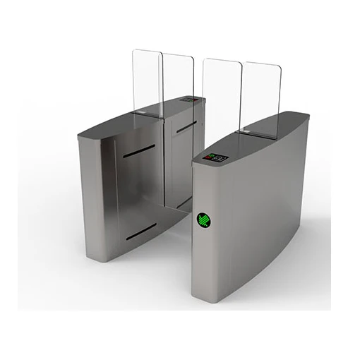 China High Grade Intelligent Automatic RFID Card Access Control Full Height Acrylic Barrier Sliding Turnstile Price Gate