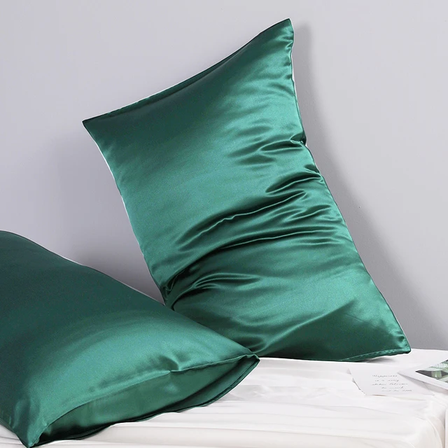 Natural Mulberry Silk Pillowcase 100% Silk Pure Color Hair Skin Friendly Pillow case Bedding For Holiday Gifts