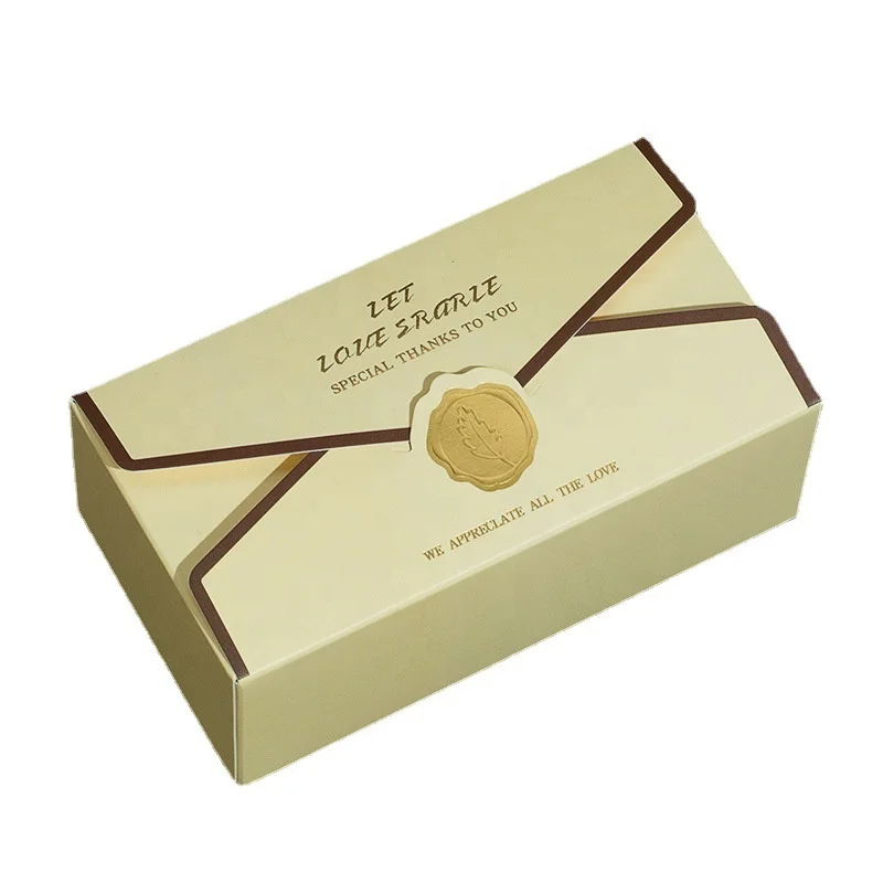 Hot Products INS Style Empty Candy Box Custom Korean Style Champagne Color Wedding Gift Packaging Paper Box