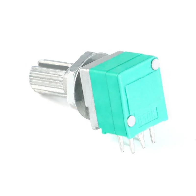 High Quality 6 Pin 15mm B5K B10K B20K B50K B100K Audio Amplifier Sealed Dual Potentiometer