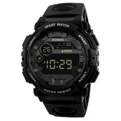 HONHX Brand Luxury Men Digital Watch Men Outdoor Electronic Day Date Clock Waterproof Sport LED Wrist Watch relogio NEW