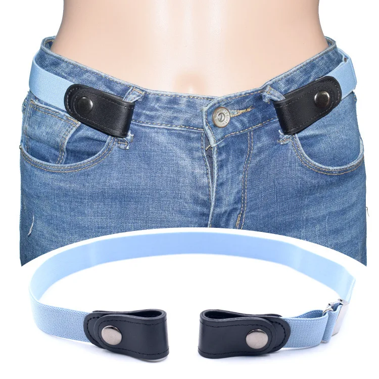 Buckle-Free Unisex Belt for Jean Pants Dresses No Buckle Stretch Elastic Waist Belt for Women Men No Bulge No Hassle Waist Belt
