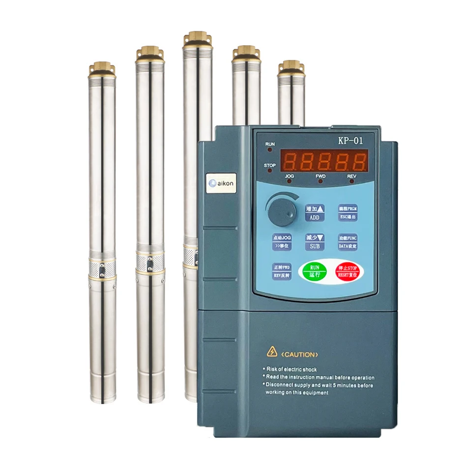 off-grid power controller set dc brushless motor MPPT solar water pump VFD automic frequency changer