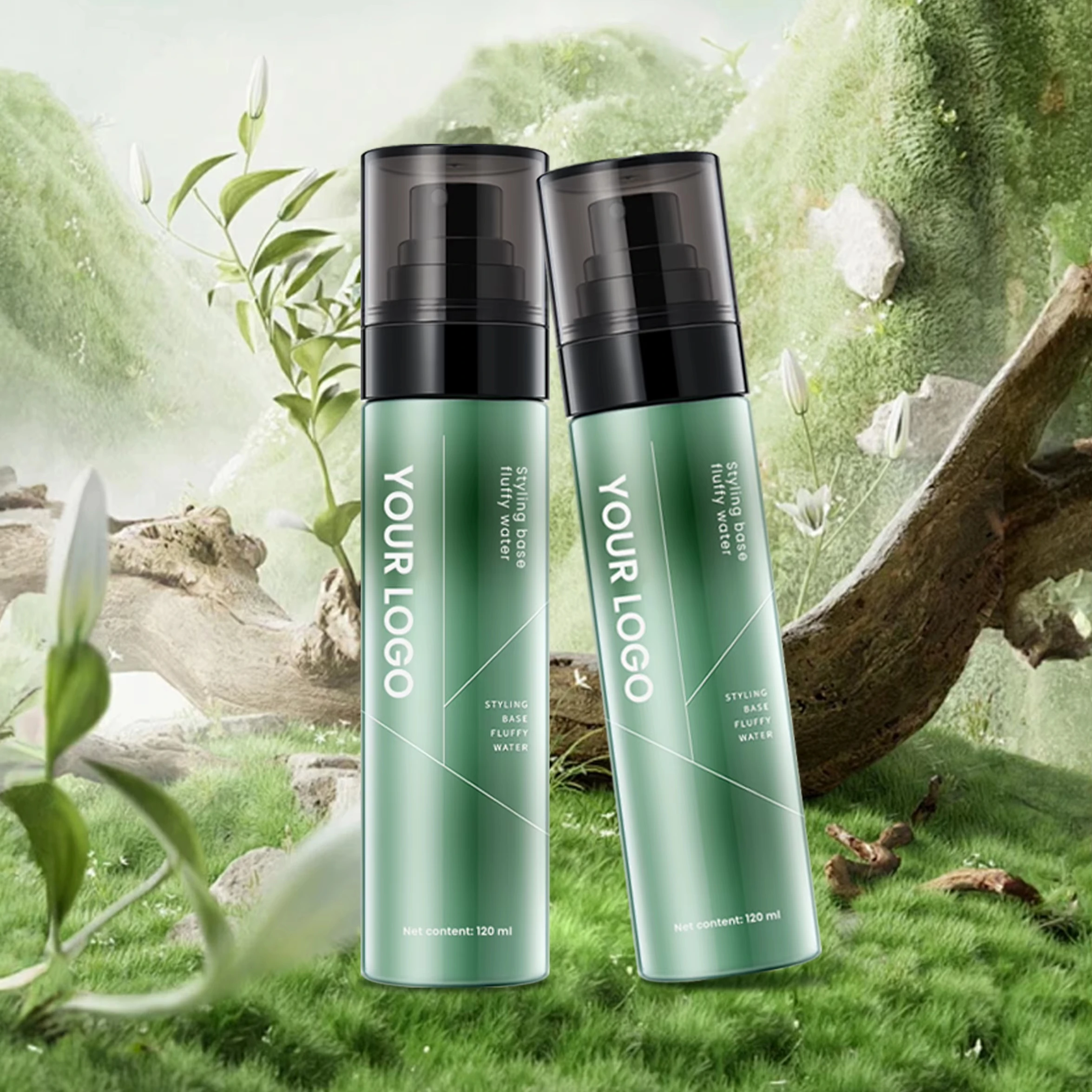 MULAN Vegan Hair Styling Primer Long-Lasting Volumizing Water OEM Private Label Setting Hair Spray