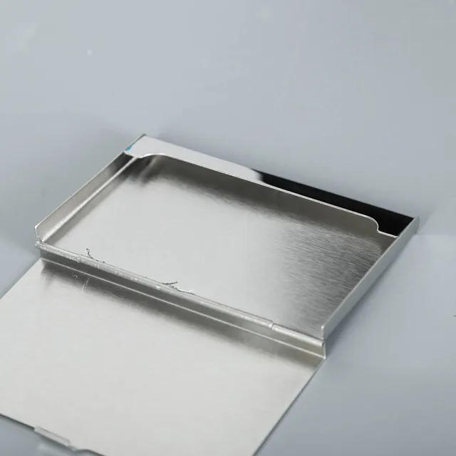 Оптовая продажа, рекламный дешевый металлический анодированный Футляр для карт различных стилей, алюминиевый держатель для визиток