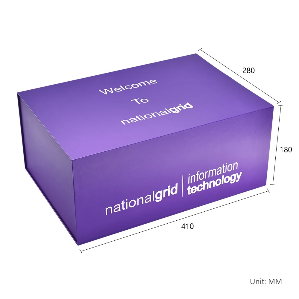 Custom Large Purple Magnetic Boxes for Company Giveaway Clothing Hoodie Shoes and High Quality Luxury Big Gift Box Packaging