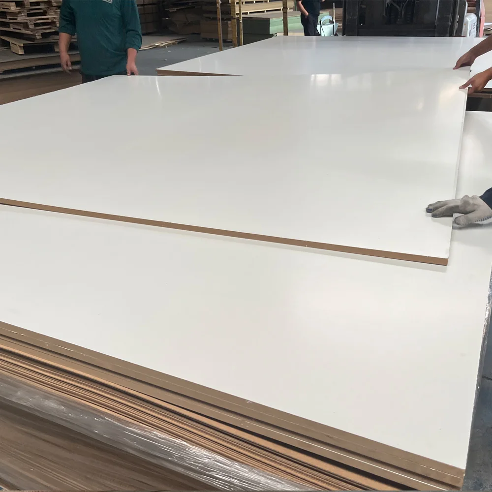 18mm 16mm 12mm 9mm UV High Gloss Melamine Faced UV Mdf Board Panel for Furniture Plywood