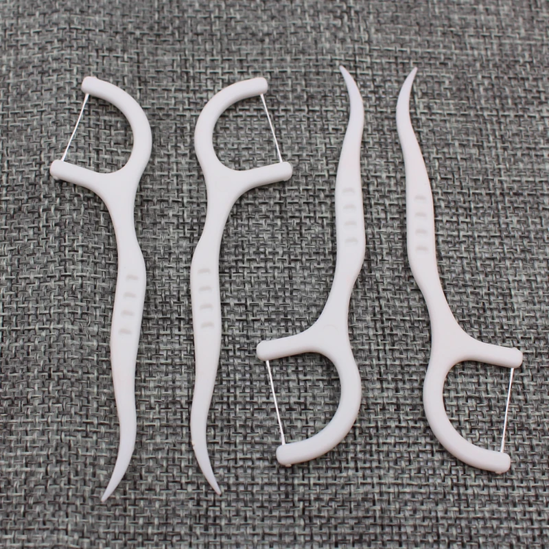 manufacture Pocket style dental floss picks 10 pcs per pack