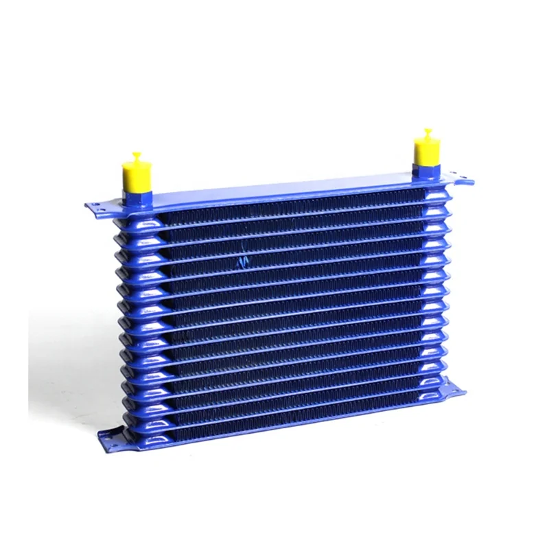 
IN STOCK 10 Rows Hydraulic Engine Oil Coolers Kit Blue AN10 Fitting 