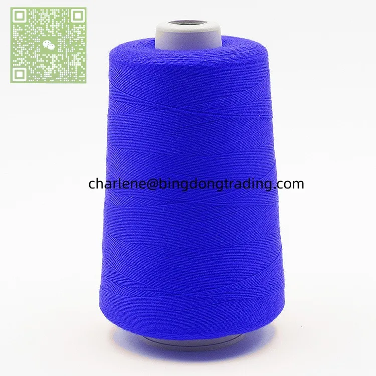 Sewing Thread 30/2 30/3 5000y/cone 100% Spun Polyester 100% Polyester Thread Color:320 Made in China Customize Color Dyed S/Z