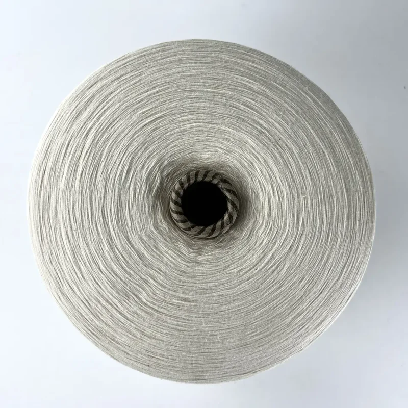 Factory wholesale white embryo ring spun yarn 28s/2 60% cotton 40% acrylic blended yarn for hand knitting sewing
