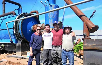 
LanNing factory price 20T tire recycling pyrolysis plant 