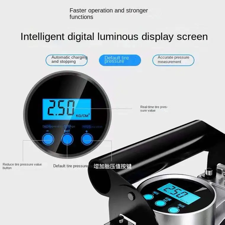 Manufacture Portable Air Compressor Tire Inflator  Car Air Compressor 12v  Mini Air Pump For For Cars