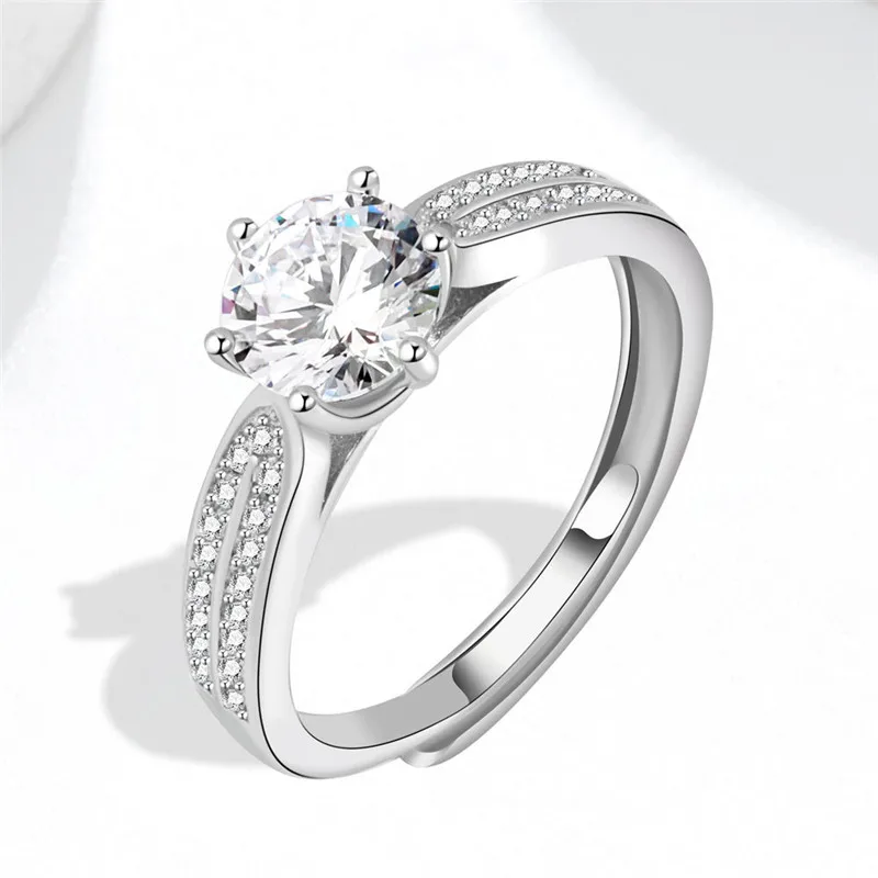 Yiwu Futian Market Directly Fashion Jewelry Gifts Multi Row Diamond Adjustable Ring for Ladies