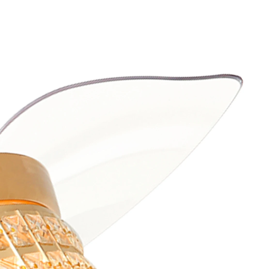 Modern luxury style premium ventilador de techo con luz led crystal retractable remote control chandelier fan ceiling fan light