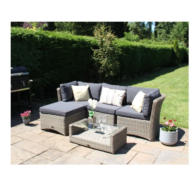 Green trade assurance modern plastic wicker sofa set