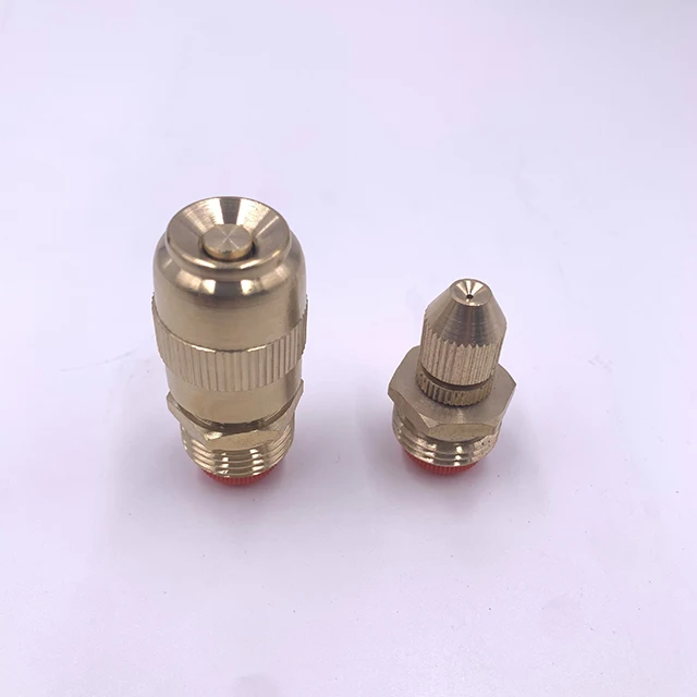 1/2' brass micro spray bullet-shape water nozzle fog mist water nozzle