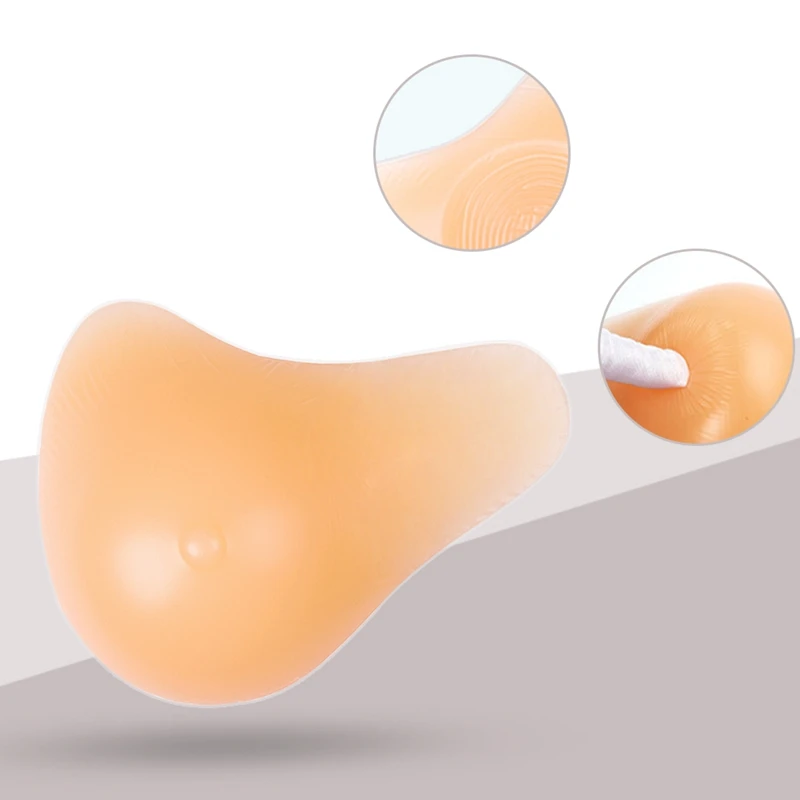 Longer Tail Protect Axilla Better 180g-600g Artificial Mastectomy Silicone Breast Form Prosthesis Women Boob Implants