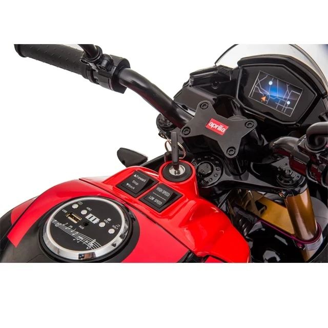 Licensed Aprilia Children Electric Motorcycle 12v Electric Ride On Toy For Kids 3-8 Years Old