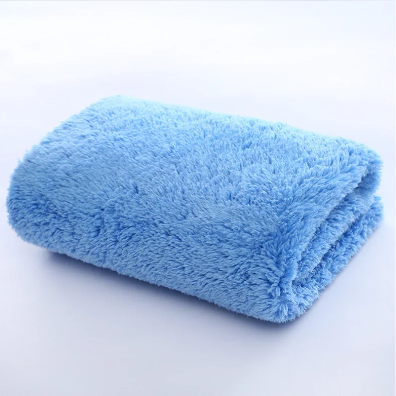 Coral Fleece Buffing Ultra Thick Boa Car Ultra Thick Edgele Plush Microfiber Towel Edgeless Coral Fleece Towel