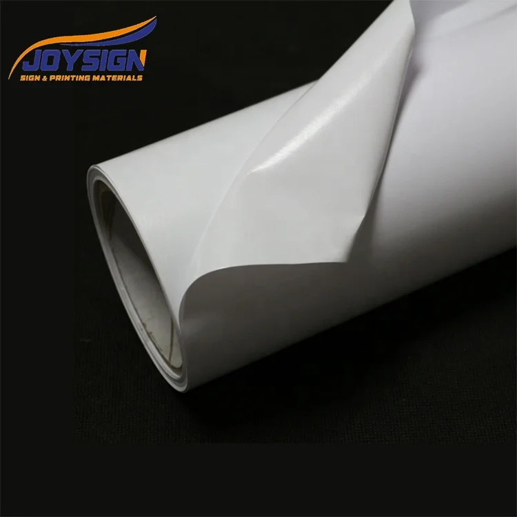 JOYSIGN Excellent Quality White PVC Vinyl Sticker Adhesive for digital printing