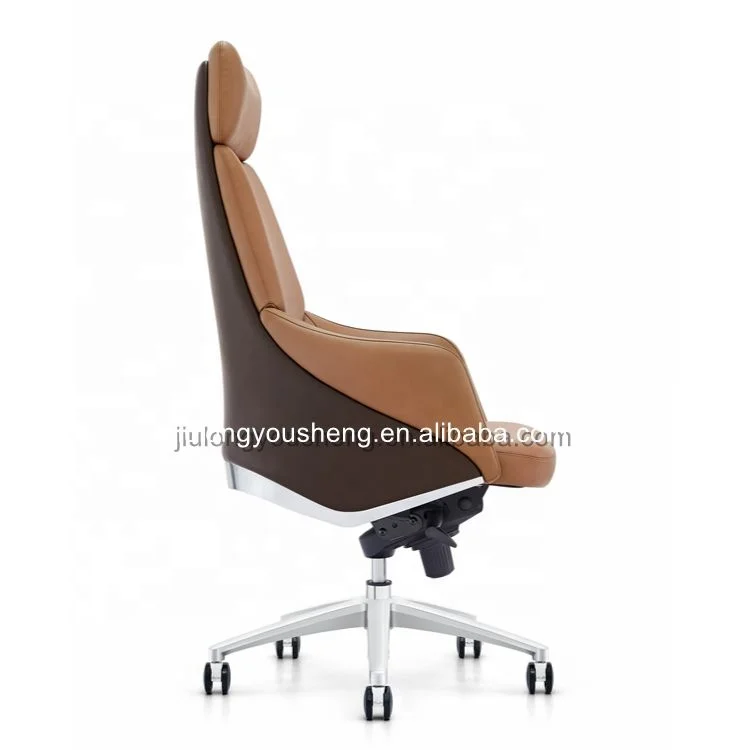 High End Director Office Chair with Offices Design Luxury Chair with Aluminum Alloy Base Sedia Scrivania