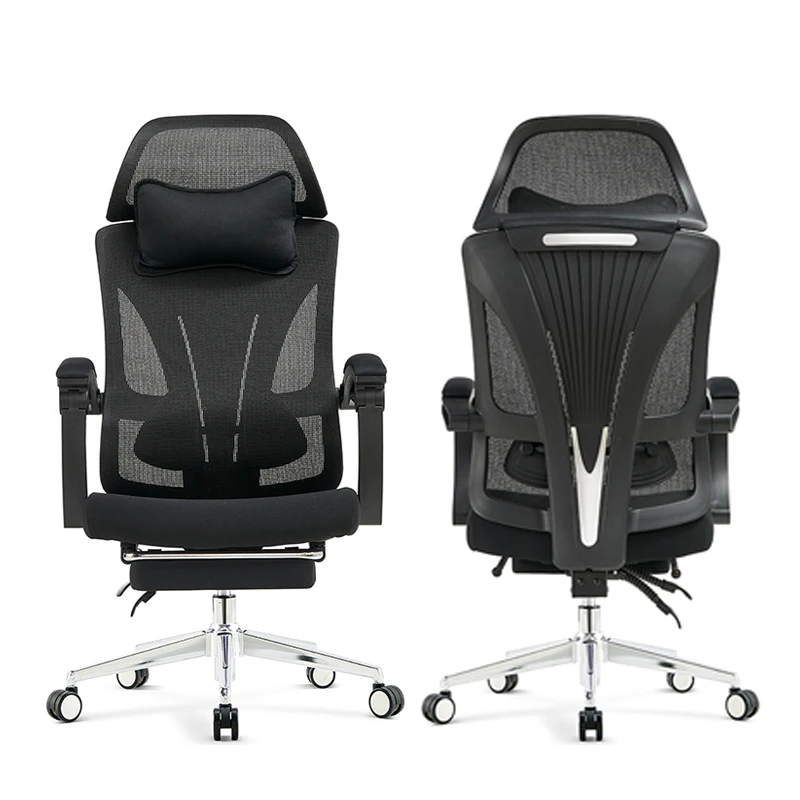 Mesh Executive Office Chair Adjustable Ergonomic Reclining Chair with Footrest and Headrest