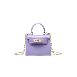 Wholesale Custom Logo Fashion Pvc Transparent Chain Crossbody Bag For Girls Cute Small Purses And Handbags Mini Jelly Kid Purse