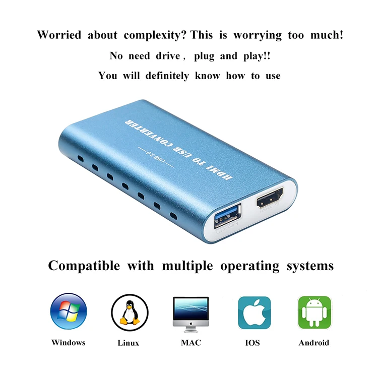 Haiwei usb 3 0 карта захвата игр живая трансляция HDMI fhd устройство видео hdmi