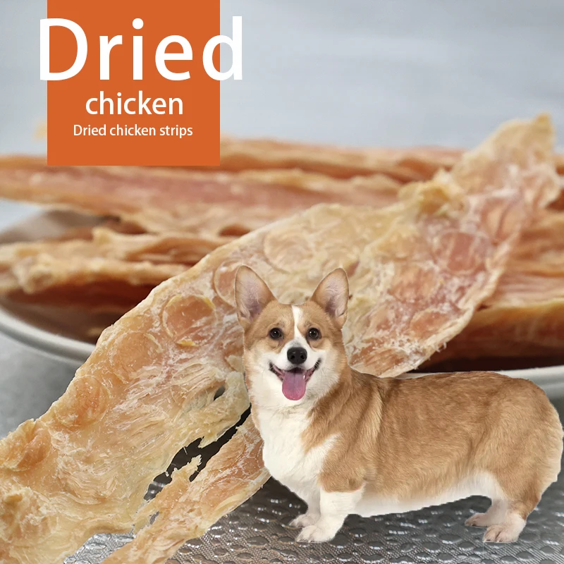 Wholesale dried chicken jerky high protein natural pet treats dog snacks