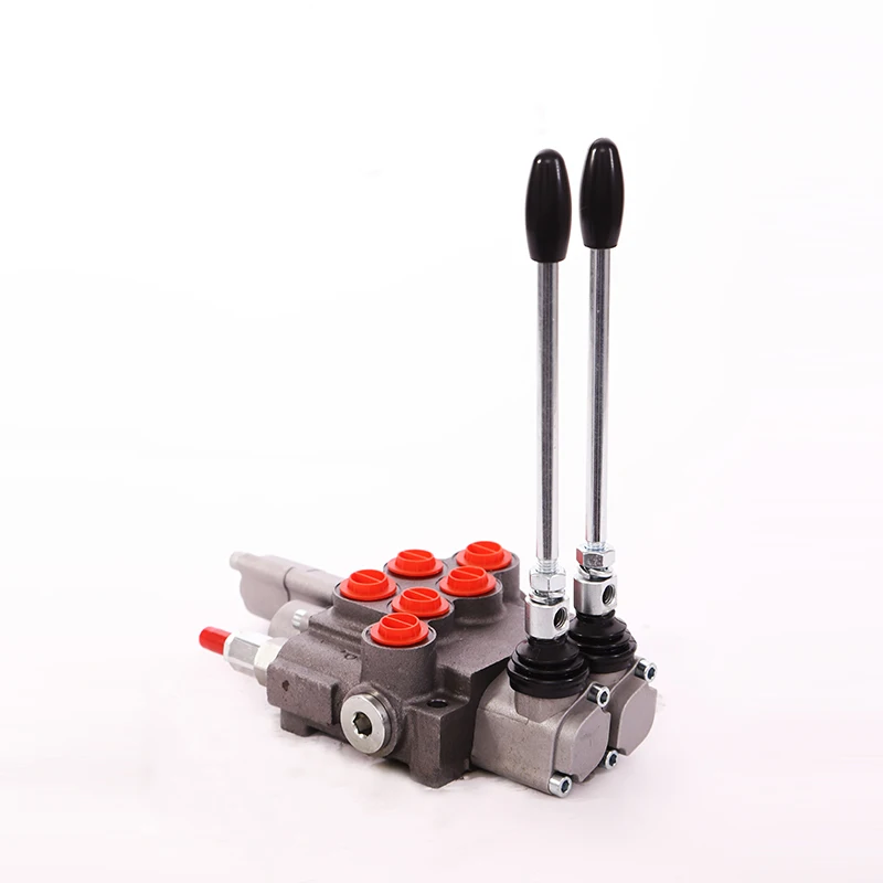 p40 1 inch hand control hydraulic valve hydraulic cylinder valve bidirectional hydraulic control valve for loader