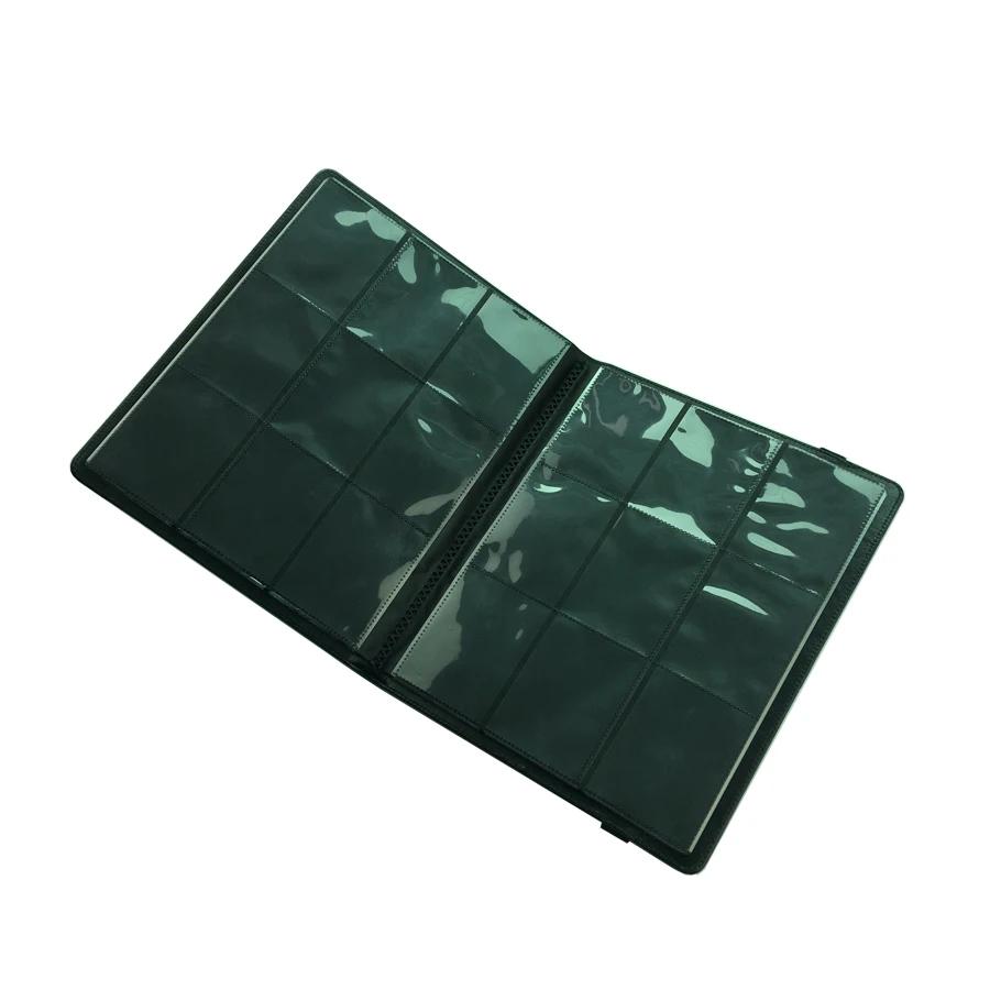 custom A4 pu leather trading collector card binder