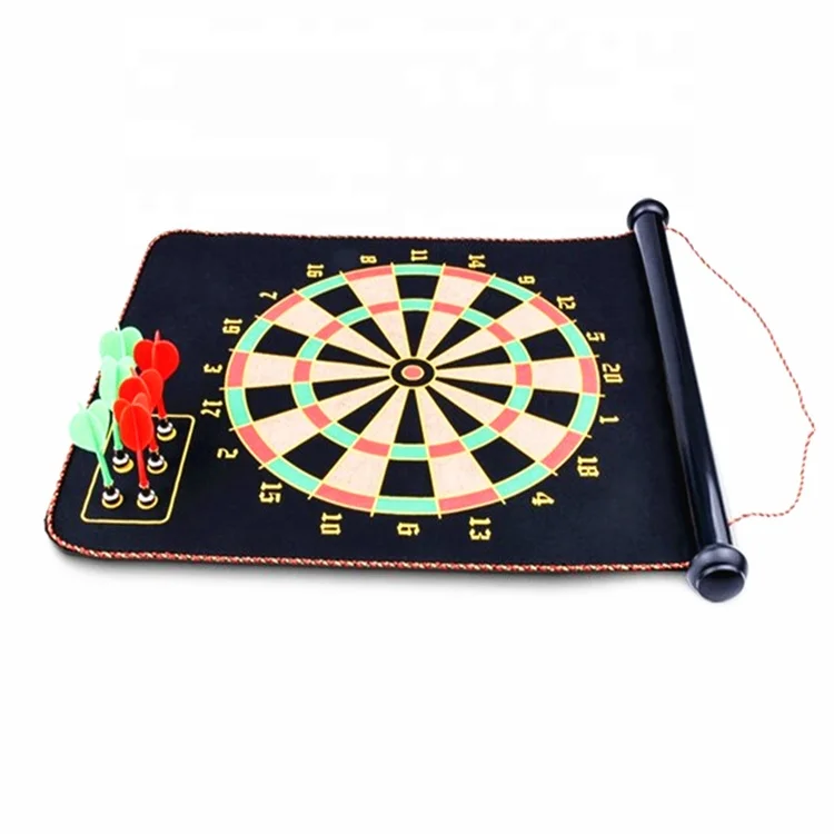 Realsin Professional Magnetic Dart Board Game Home Mini Fabric Dart Mat With Dart Pin