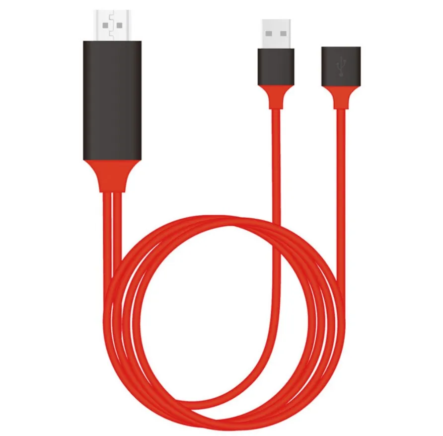  Адаптер 2 м 6 футов 3 в 1 для адаптера USB type-c на hdtv кабель-преобразователь видеокабель телефона micro