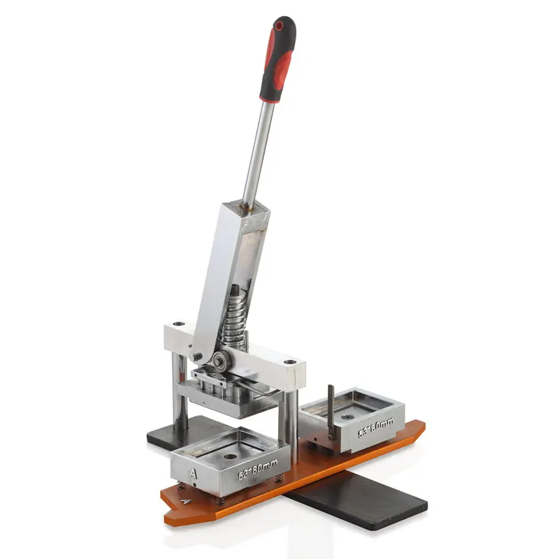 53*80 мм Оловянная прямоугольная машина для изготовления магнитов на холодильник + резак для бумаги + 1000 шт. магнитных материалов на холодильник