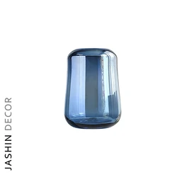 Home Desk Decoration Crystal Vases Interior Hydroponic Flower Stained Vase Glass for Living Room Desktop