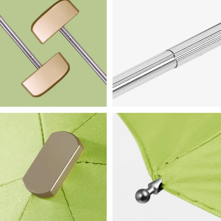 Wholesale UV Custom Logo Small Size 5 Folded Pocket Small Umbrella Mini Compact UV Umbrella for Women