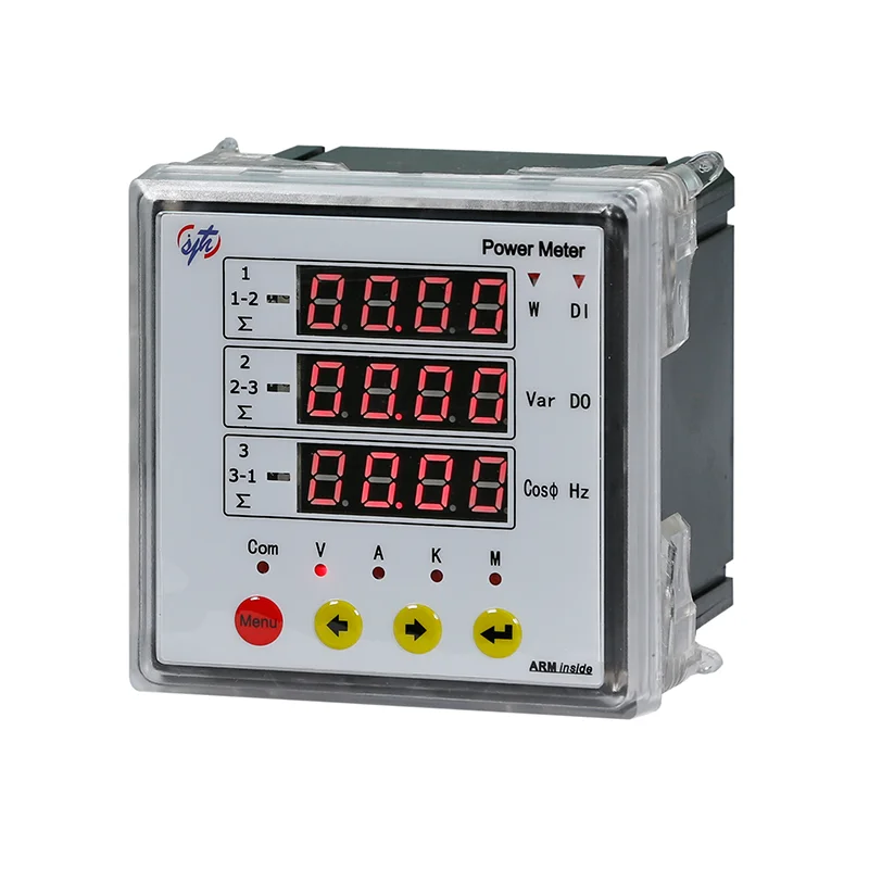 Многофункциональный практичный профессиональный счетчик энергии со светодиодной панелью, трехфазный Электрический счетчик энергии