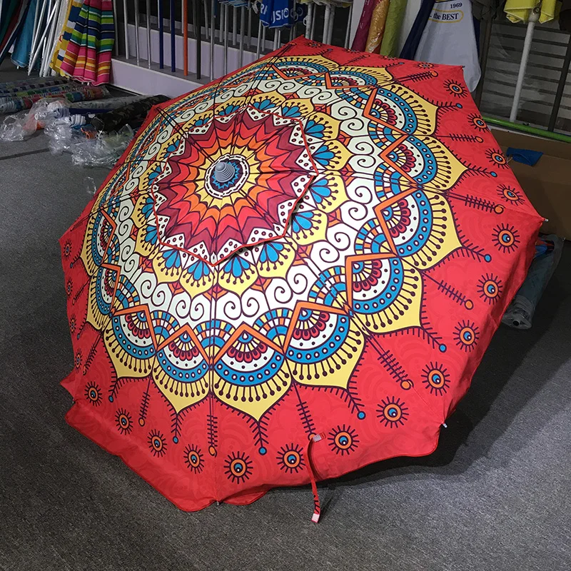 Wholesale Waterproof Outdoor Beach Parasols Umbrella For Travel Outdoor Sun Umbrella Folding Easy Carry Beach Sunshade Umbrella